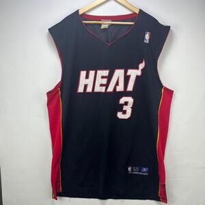 Vintage Miami Heat Dwyane Wade Reebok Jersey Size 60
